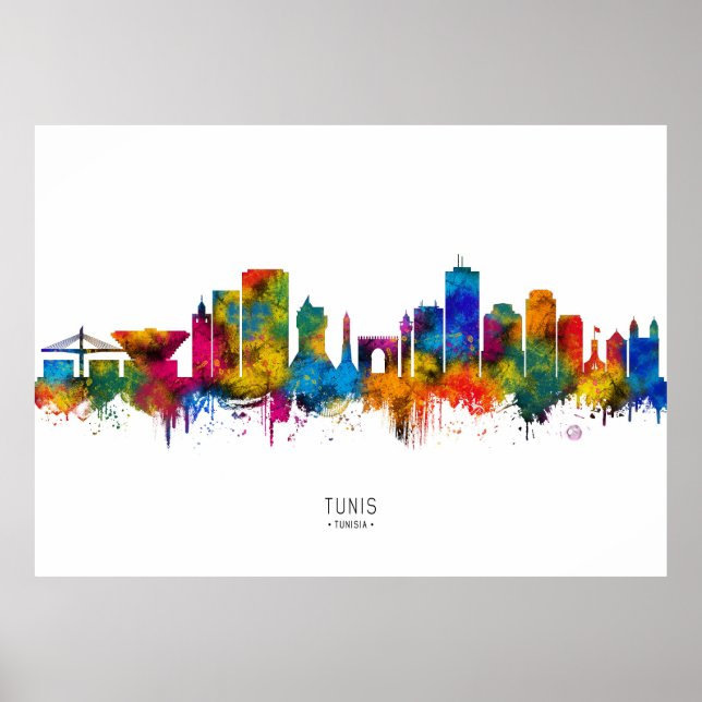 Tunis Skyline Poster (Front)