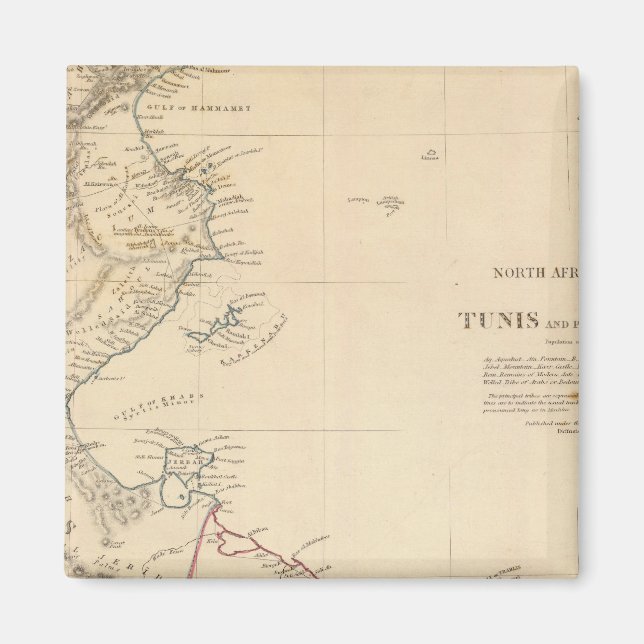 Tunis, Tripoli Magnet (Front)