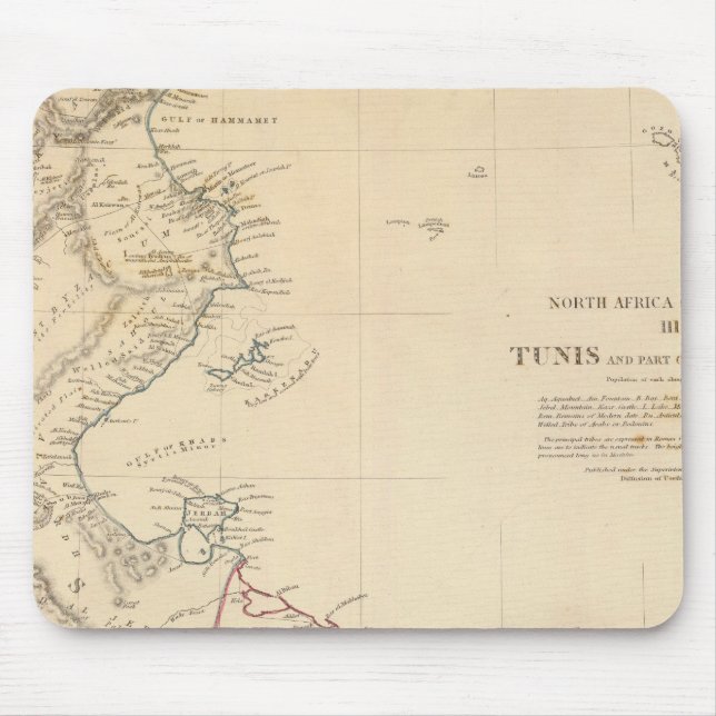 Tunis, Tripoli Mouse Pad (Front)