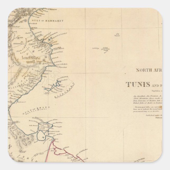 Tunis, Tripoli Square Sticker (Front)