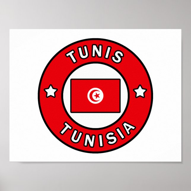 Tunis Tunisia Poster (Front)