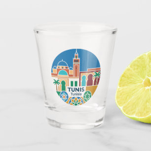 Tunis Tunisia Shot Glass