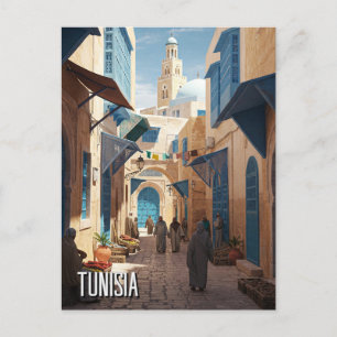 Tunis Tunisia Travel Medina Postcard