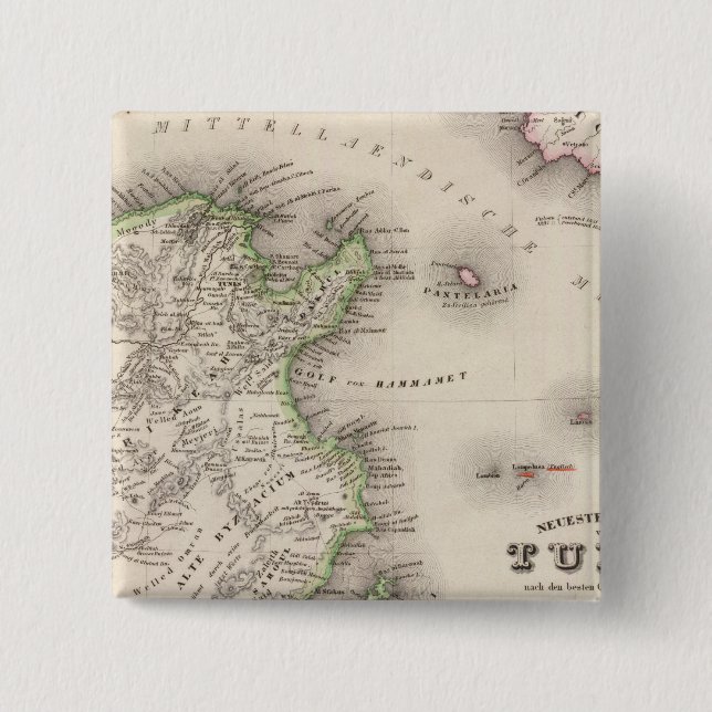 Tunisia 15 Cm Square Badge (Front)