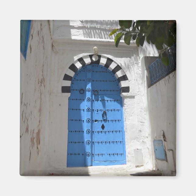 Tunisia 2 Inch Square Magnet (Front)