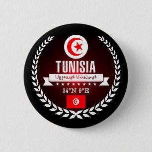 Tunisia 6 Cm Round Badge