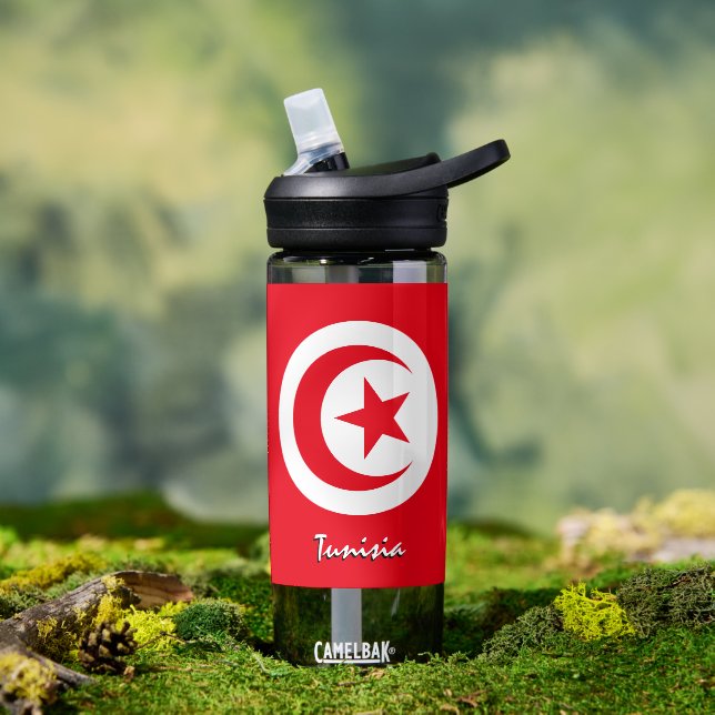 Tunisia bottle, patriotic Tunisian Flag Water Bottle (Outdoor)