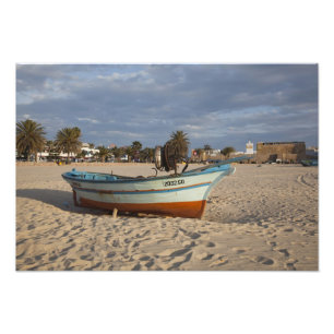 Tunisia, Cap Bon, Hammamet, waterfront, Kasbah Photo Print