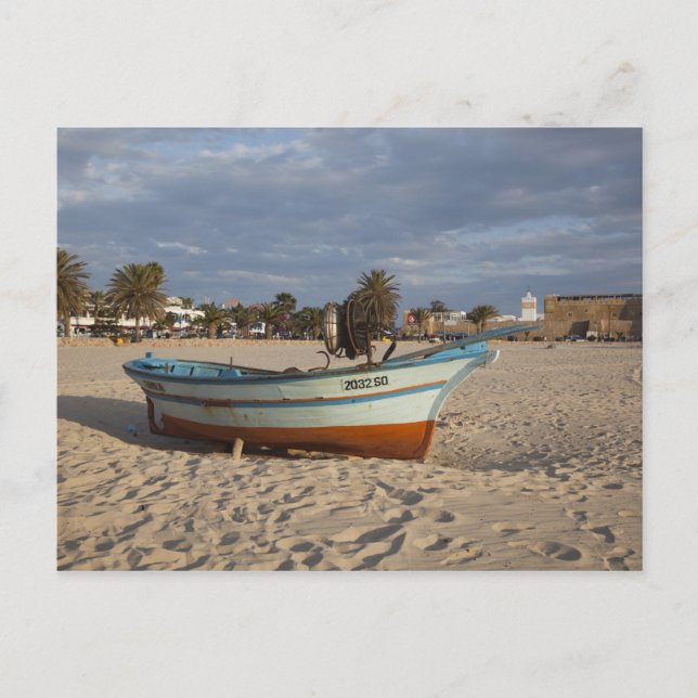 Tunisia, Cap Bon, Hammamet, waterfront, Kasbah Postcard (Front)