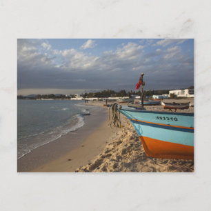 Tunisia, Cap Bon, Hammamet, waterfront, Postcard