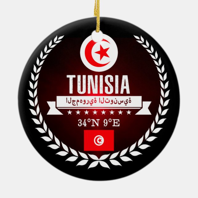 Tunisia Ceramic Tree Decoration (Back)