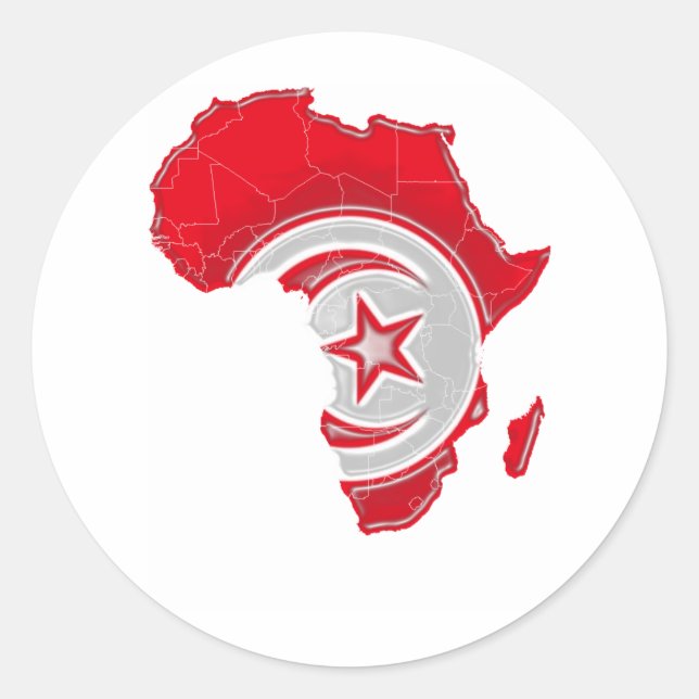 Tunisia Classic Round Sticker (Front)