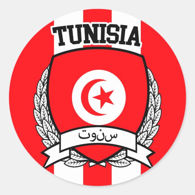 Tunisia Classic Round Sticker (Front)