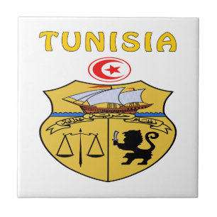 Tunisia Coat Of Arms Tile