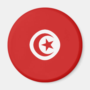 Tunisia Fisheye Flag Magnet