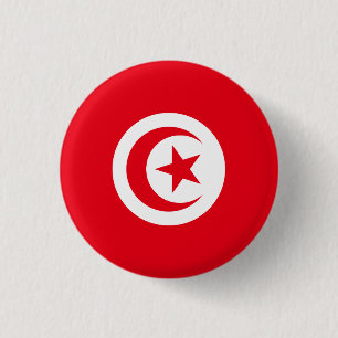 Tunisia Flag 3 Cm Round Badge