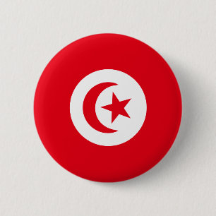 Tunisia Flag 6 Cm Round Badge