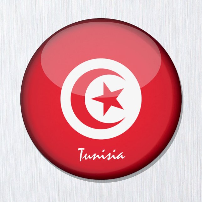 Tunisia flag & Africa - travel/sports fans Magnet (Creator Uploaded)