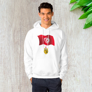 Tunisia Flag and Coat of Arms Patriotic Tunisian  Hoodie
