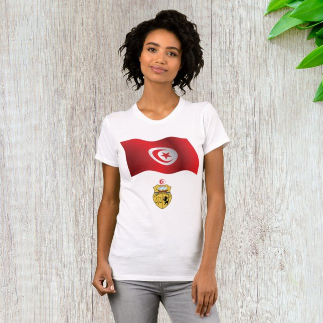 Tunisia Flag and Coat of Arms Patriotic Tunisian  T-Shirt (Creator Uploaded)