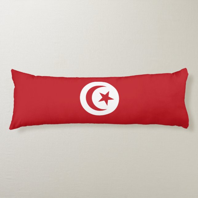 Tunisia flag body cushion (Front)