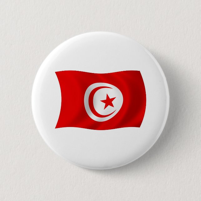 Tunisia Flag Button (Front)