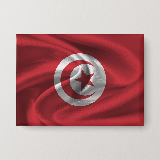 Tunisia Flag Button (Front)