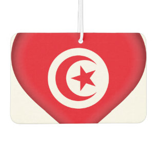 Tunisia Flag Car Air Freshener