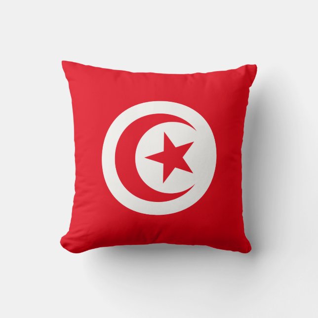 Tunisia Flag Cushion (Front)