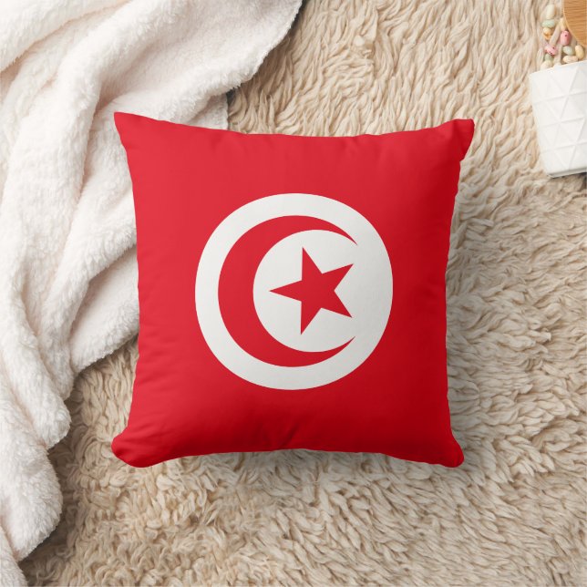 Tunisia Flag Cushion (Blanket)