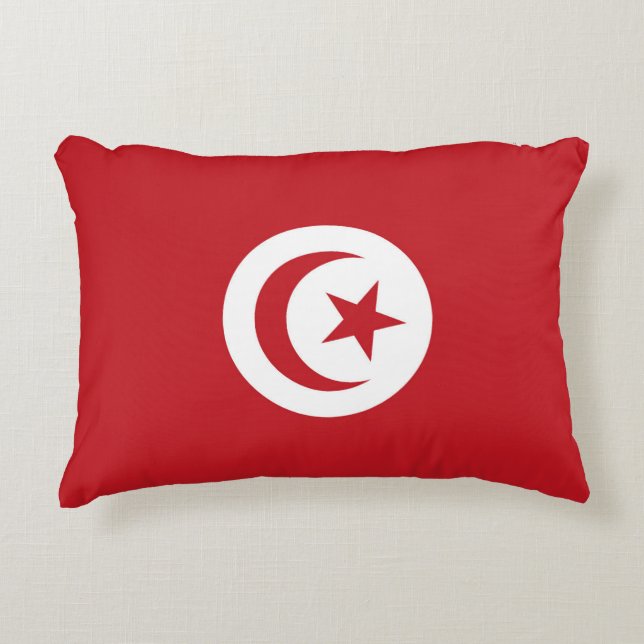 Tunisia flag decorative cushion (Front)