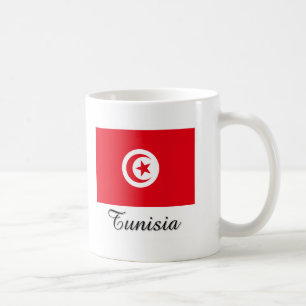 Tunisia Flag Design Coffee Mug
