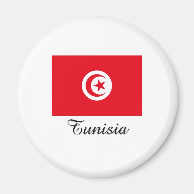 Tunisia Flag Design Magnet (Front)