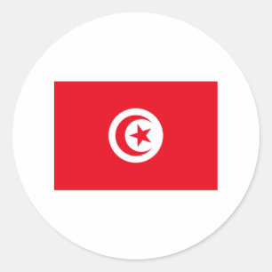 Tunisia FLAG International Classic Round Sticker