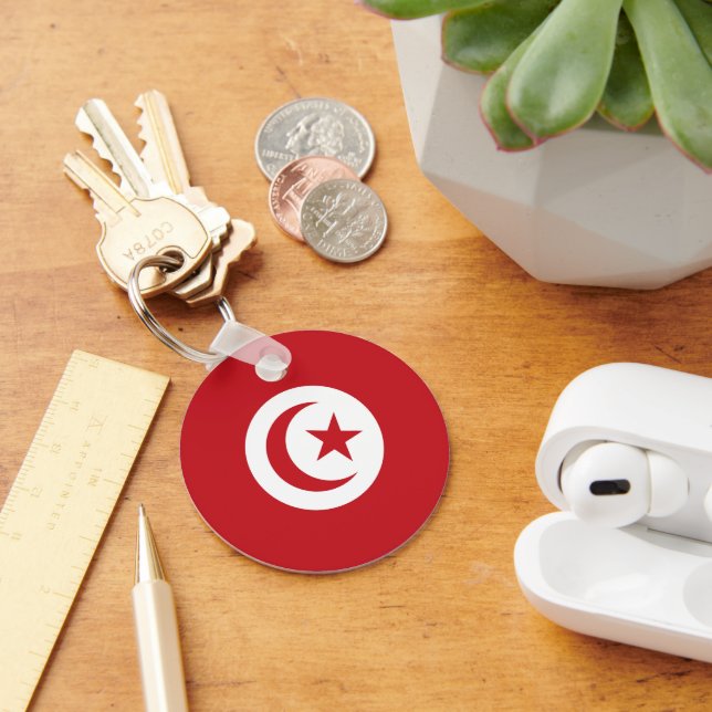 Tunisia flag key ring (Desk)