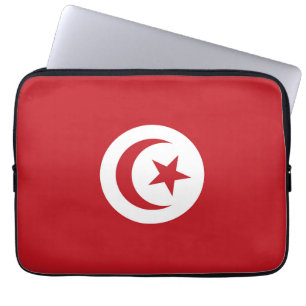 Tunisia flag laptop sleeve
