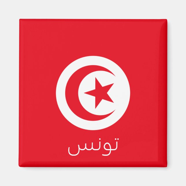 Tunisia Flag Magnet (Front)