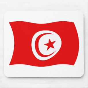 Tunisia Flag Mousepad