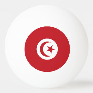 Tunisia flag ping pong ball
