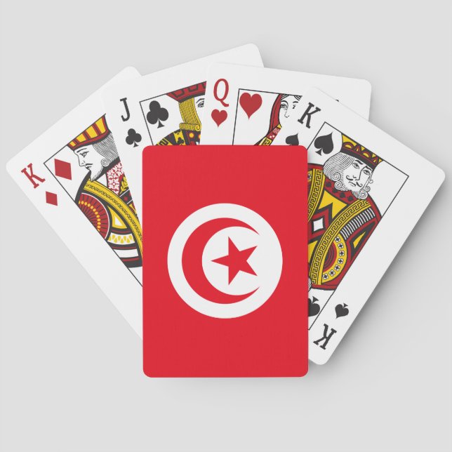 Tunisia Flag Playing Cards (Back)