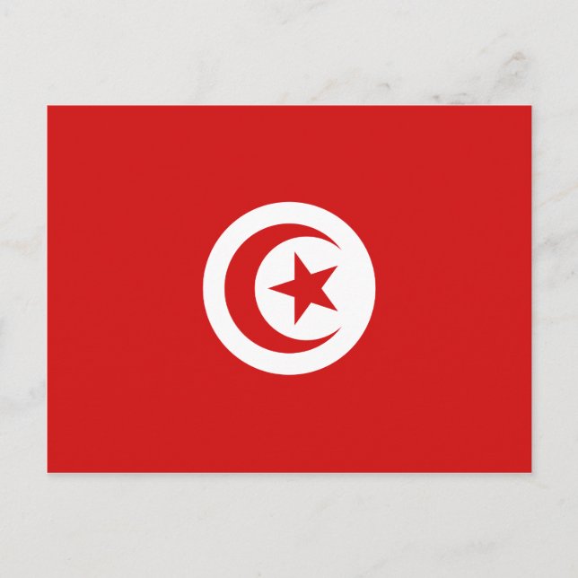 Tunisia Flag Postcard (Front)