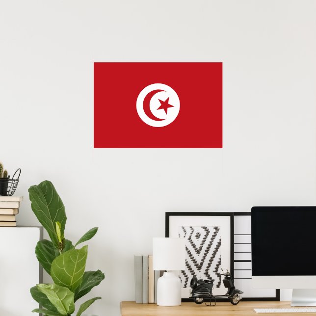 Tunisia flag poster (Home Office)