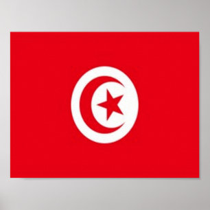 Tunisia - Flag - Poster