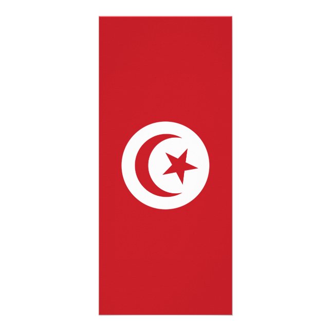 Tunisia flag rack card (Back)