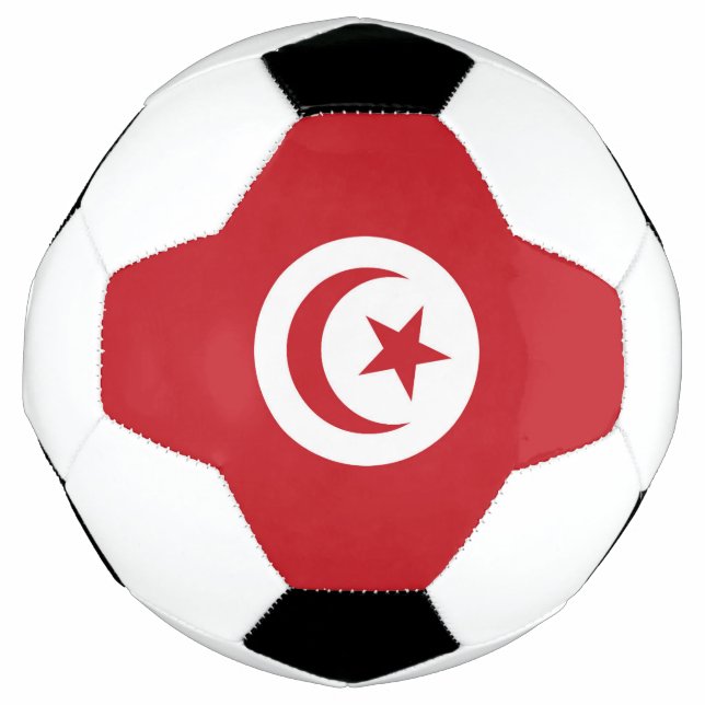 Tunisia flag soccer ball (Front)