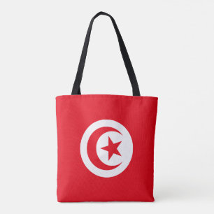 Tunisia Flag Tote Bag