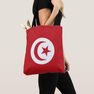 Tunisia flag tote bag