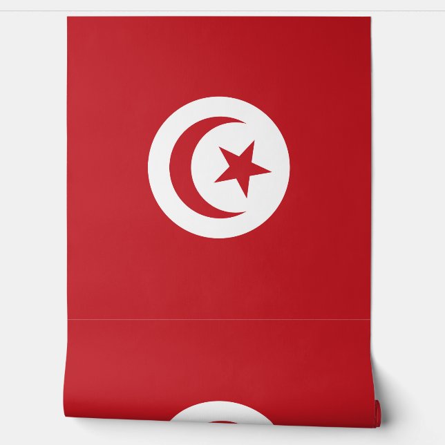 Tunisia flag wallpaper (Unrolling)