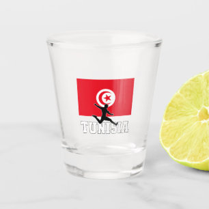 Tunisia Football Soccer National Team Shot Glass