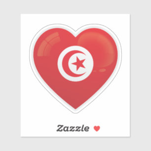 Tunisia Love Icon Sticker
